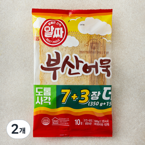 한성기업 알짜 부산어묵 도톰 사각 10장, 500g, 2개