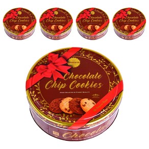 다네시타 댄케이크 초콜릿칩쿠키 레드리본 틴, 454g, 5개