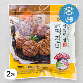 농협 한끼정성 남도떡갈비 (냉동), 480g, 2개