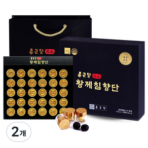 종근당 황제 침향단 + 쇼핑백, 112.5g, 2개