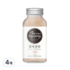 해통령 꽃게 분말, 100g, 4개