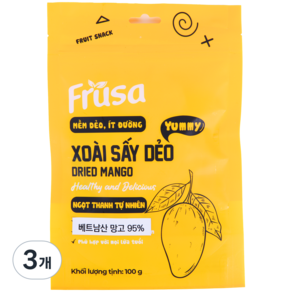 Fusa 푸루사 건망고, 100g, 3개