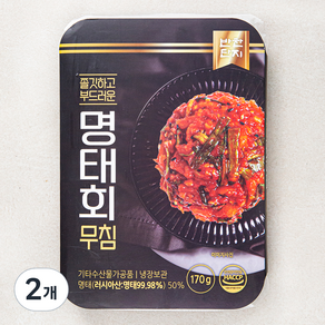 반찬단지 쫄깃하고 부드러운 명태회 무침, 170g, 2개