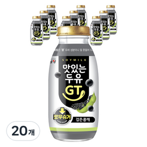 맛있는두유GT 검은콩깨 로우슈거, 200ml, 20개