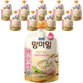 맘마밀 안심 이유식 12개월 부터, 100g, 10개, 아스파라거스와 닭가슴살