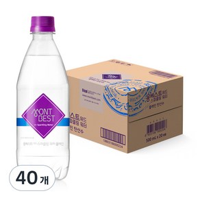 몽베스트 위드 스파클링 워터 플레인, 500ml, 40개