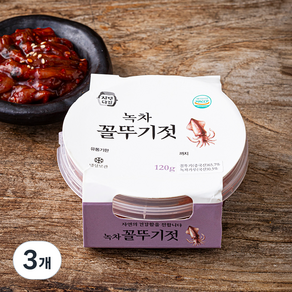 자연다감 녹차 꼴뚜기젓, 120g, 3개