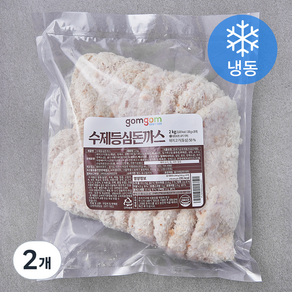 곰곰 수제등심돈까스 (냉동), 2kg, 2개