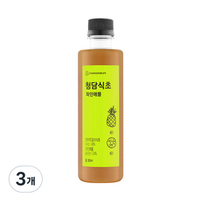 청담라이프 청담 파인애플 식초, 300ml, 3개