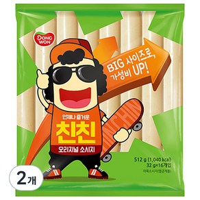 동원 친친 오리지널 소시지, 512g, 2개