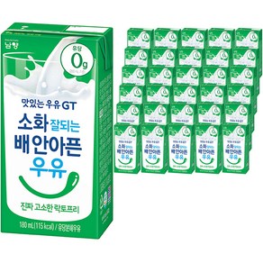 맛있는우유GT 소화 잘되는 배 안아픈 우유 진짜 고소한 락토프리, 180ml, 48개