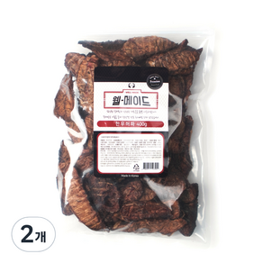 웰메이드 강아지 건조간식 400g, 한우허파, 2개