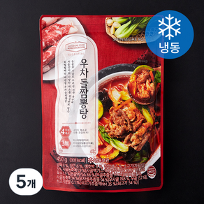 신세계푸드 호텔컬렉션 에센셜 우차돌 짬뽕탕 (냉동), 450g, 5개