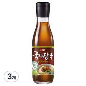 샘표 국시장국 멸치다시마 국물, 345ml, 3개