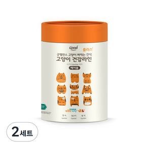 굿밸런스 건강라인 헤어볼 플러스 고양이 짜먹는 간식, 혼합맛(연어/닭고기/참치), 720g, 2세트