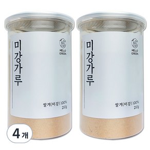 헬로우그린 미강가루, 210g, 4개