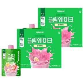 랩노쉬 슬림쉐이크 딸기바나나, 315g, 2세트