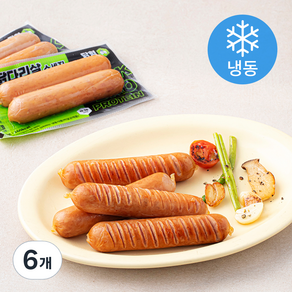닭형 닭다리살 소세지 (냉동), 100g, 6개