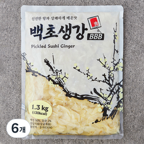 카쿠카쿠 백초생강 BBB, 6개, 1.3kg