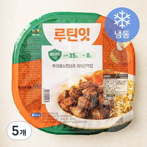 CJ제일제당 루틴잇 뿌리채소찜닭과 귀리곤약밥 (냉동), 404g, 5개