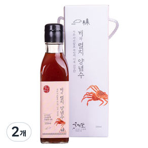 꽃젓갈 게와멸치양념수, 330ml, 2개