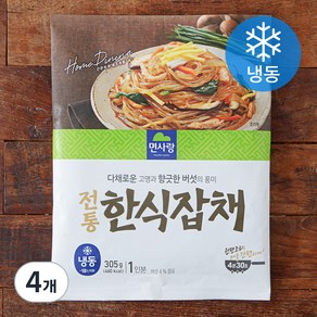 면사랑 전통 한식 잡채 1인분 (냉동), 305g, 4개