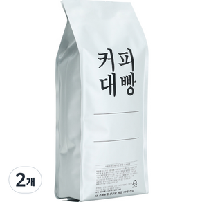 커피대빵 메가 센서리 블렌딩 원두커피, 홀빈(분쇄안함), 1kg, 2개