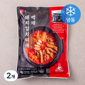 백채 돼지 김치찌개 (냉동), 500g, 2개