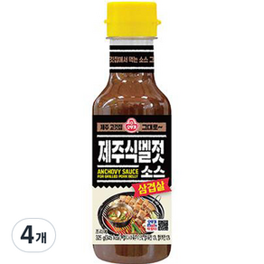 오뚜기 삼겹살 제주식 멜젓소스, 325g, 4개