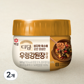 다담 우렁강된장 양념, 500g, 2개