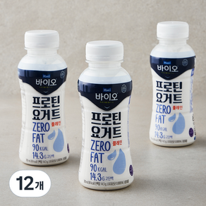 매일바이오 프로틴 요거트 플레인, 260ml, 12개