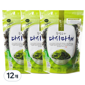 바다소리 즉석요리 다시마채, 50g, 12개