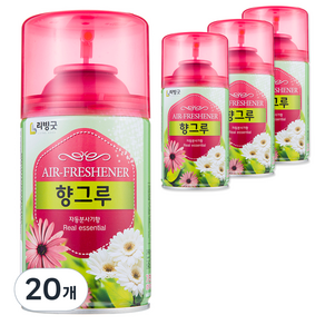 리빙굿 향그루 실내용 방향제 후로랄향 자동분사기형 본품, 280ml, 20개