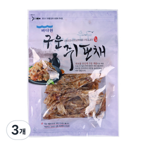 바다원 구운 쥐포채, 150g, 3개