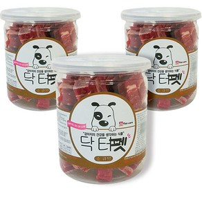 닥터펫 강아지 소 큐브 통 훈련간식 200g, 소고기, 3개