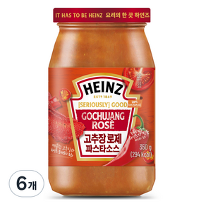 하인즈 고추장 로제 파스타 소스, 350g, 6개