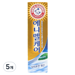 암앤해머 에나멜케어 엑스트라 화이트닝 치약, 121g, 5개