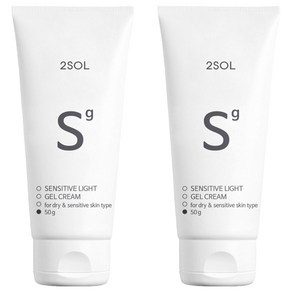 2SOL 센시티브 라이트 젤 크림, 50g, 2개