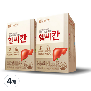 종근당건강 헬씨칸 밀크씨슬 영양제, 4개, 22.5g