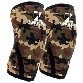 제로투히어로 네오프렌 헬스 팔꿈치보호대 7mm Original camo 양쪽 세트