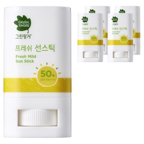 그린핑거 프레쉬 마일드 선스틱 SPF50+ PA++++, 15g, 5개