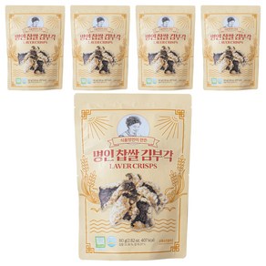 오희숙전통부각 명인 찹쌀 김부각, 80g, 5개