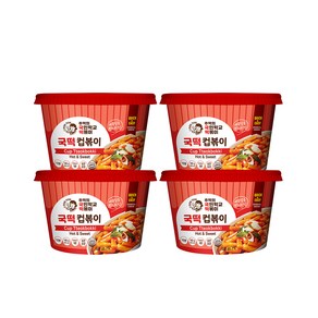 추억의국민학교떡볶이 컵볶이 오리지널, 4개, 140g