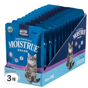 동원뉴트리플랜 시니어 고양이 모이스트루 주식 파우치, 닭+참치, 80g, 36개