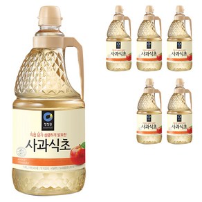 청정원 사과식초, 1.8L, 6개