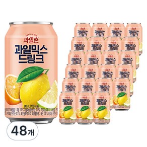 해태htb 과일촌 과일믹스 드링크, 48개, 340ml