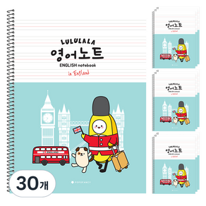 포포팬시 룰루랄라 초등 영어 노트, 민트, 30개