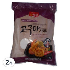 청은 고구마전분 국산, 2개, 1kg