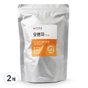 티즈 건조 오렌지차, 2개, 100g