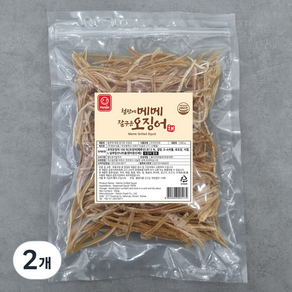 철판메 메메 잘구운 오징어 채, 500g, 2개